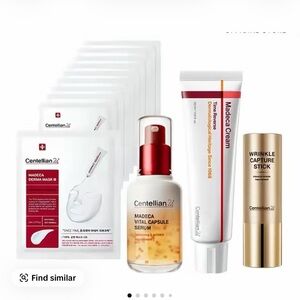 Skincare Mask Set with Gold and White Packaging